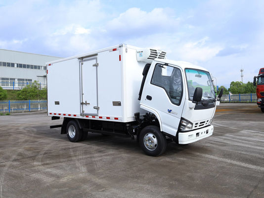 شاحنة التبريد للطعام لحوم الأسماك النقل NKR المجمد 5 أطنان ثرمو كينغ RV380 التبريد