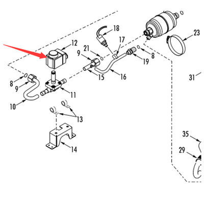 النموذج 415047 12V 415051 24V لفائف صمام الكهربائي الساخن الأصلي Thermo King RV200