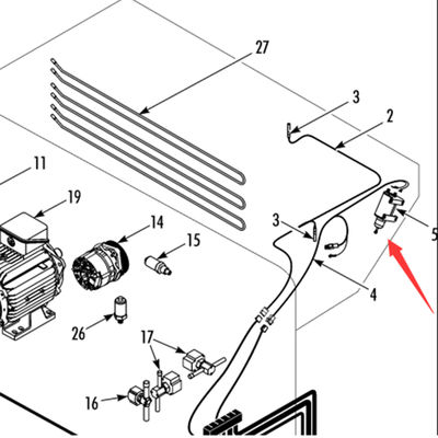 442823 محرك مروحة إزالة الصقيع الأصلي Thermo King T-880Pro