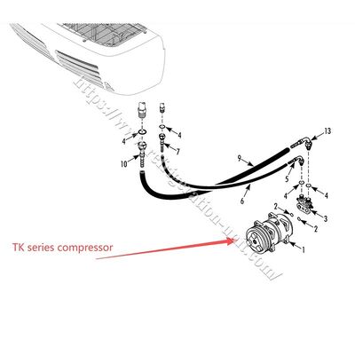 TK15 TK16 TK21 TK31 THERMO KING ضاغط الأصلي لا يوجد زيت في الداخل متاح للطيران السريع لوحدة التبريد النقل