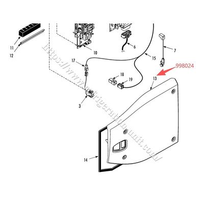 998024 THERMO KING وحدة التبريد الغطاء الجانبي للمحرك متاح ل T-600/800/1000M T-680/780/880/1080E/Pro غطاء قطع الغيار