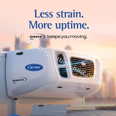 تتوفر وحدة تبريد Carrier Transicold oasis 350 للشاحنة الصندوقية المبردة بطول 8-9 أمتار في درجة حرارة محيطة تتراوح بين 40-50 درجة وسعر جيد