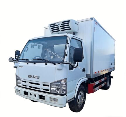 هيكل شاحنة Isuzu 100p Japan Brand مع صندوق مبرد بطول 4.1 متر مع وحدات التبريد THERMO KING RV380V 4X2 Mini 3tons 2 Ton Freezer المبردة