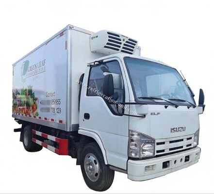 هيكل شاحنة Isuzu 100p Japan Brand مع صندوق مبرد بطول 4.1 متر مع وحدات التبريد THERMO KING RV380V 4X2 Mini 3tons 2 Ton Freezer المبردة