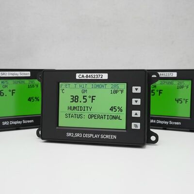 شاشة العرض SR2,SR3,SR4، شاشة العرض SR2,SR3 شاشة العرض CA-8452372 شاشة LCD من نوع العرض الأخضر لـ THERMO KING SB210 SB230 HMI قطع الغيار بعد البيع
