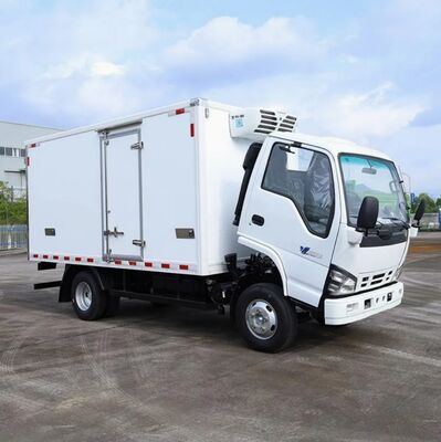 إيزوزو كينغلينغ 600P 6 عجلات 3 طن شاحنة مبردة مع وحدة التبريد THERMO كينغ RV380 نموذج