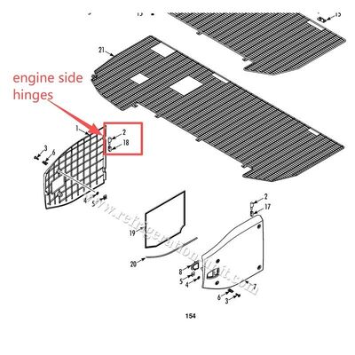المفاصل الجانبية للمحرك الباب الجانبي الأيمن مجموعة واحدة من سلسلة T THERMO KING وحدة التبريد T-600 800 1000 680Pro 880Pro T-1080Pro